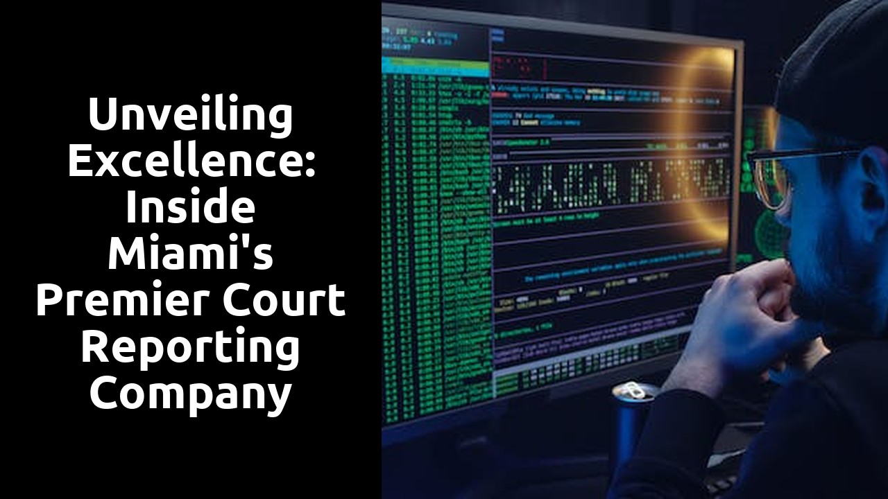 Unveiling Excellence: Inside Miami's Premier Court Reporting Company